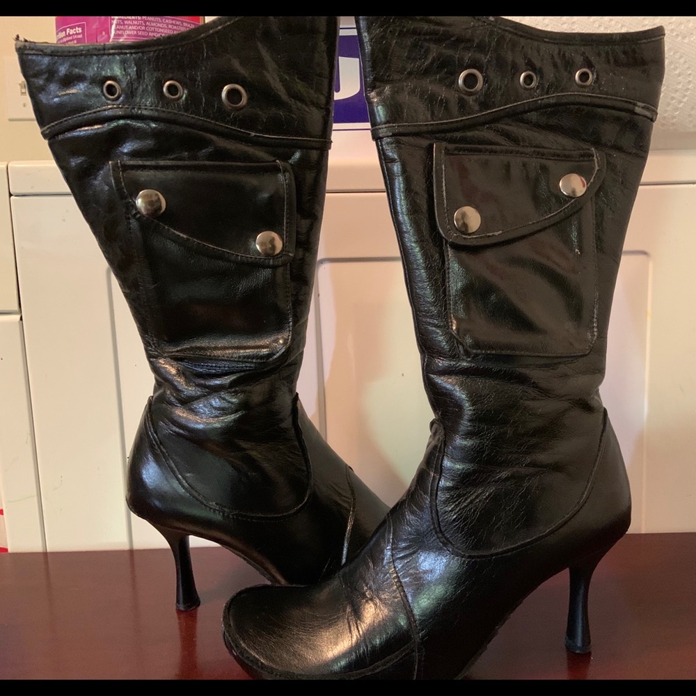 Black Leather boots